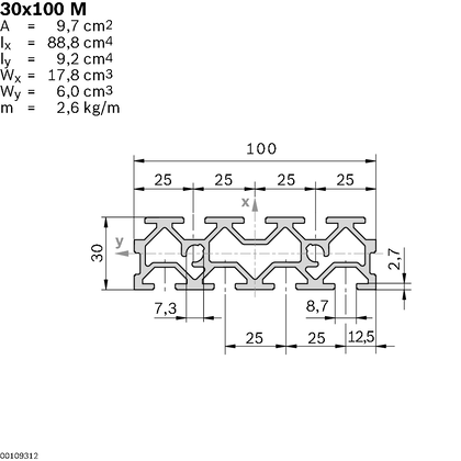 PLATE OF RANURAS 30X100 M